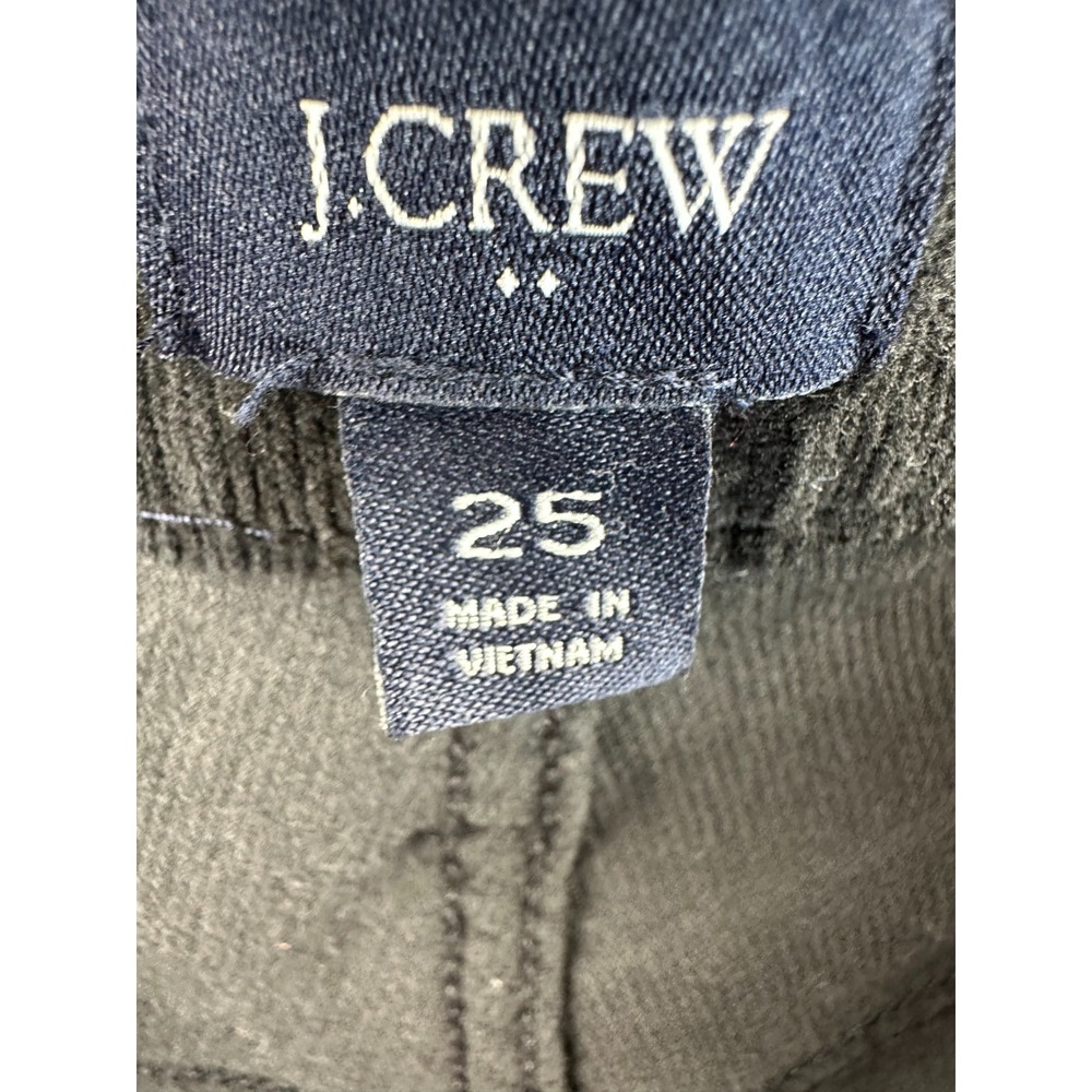 J.Crew -Black Corduroy Pants - Women's Size 25 Mid Rise Straight Leg Classic Fit - Picture 7 of 13